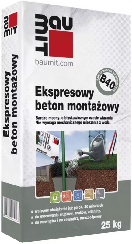 Beton montażowy Baumit B40 ekspresowy 25 kg